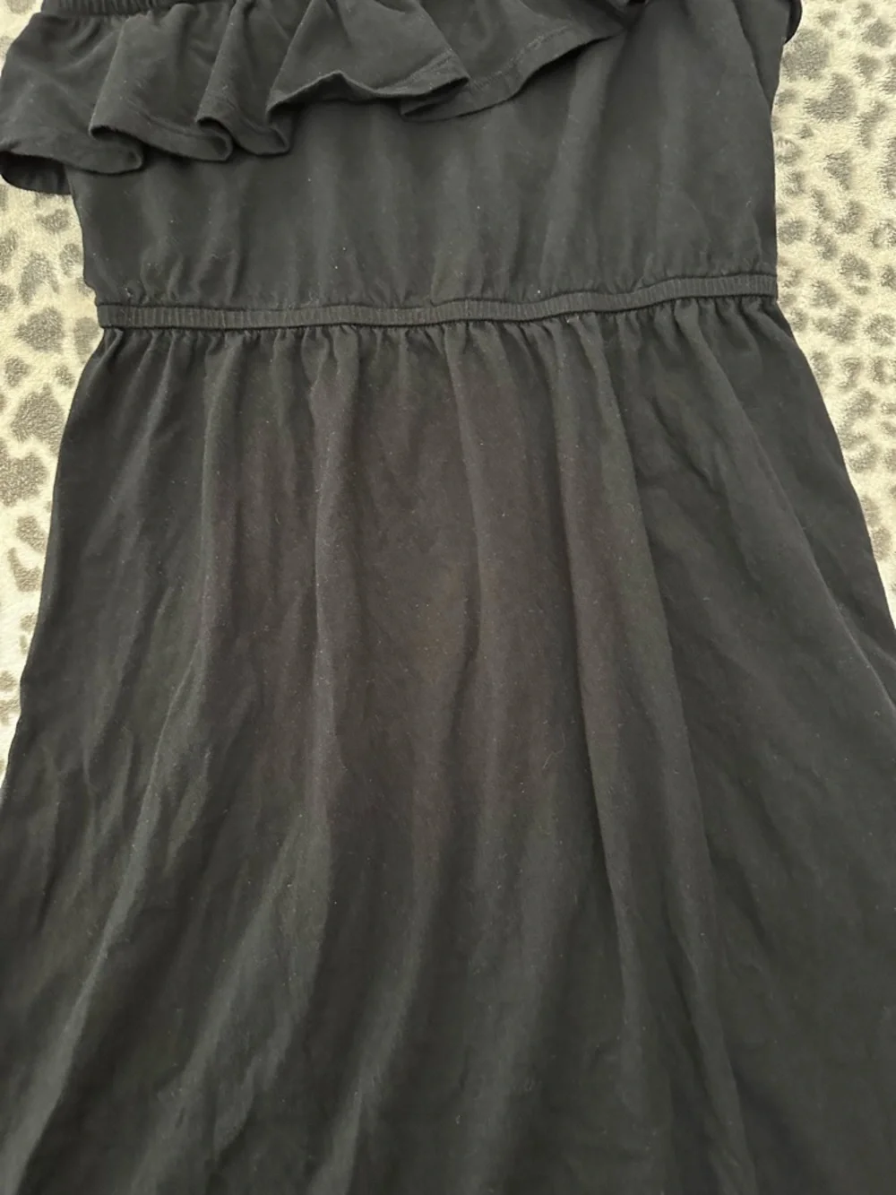 Old Navy Girls One Shoulder Elastic Waist Summer Dress in Black Size XL 14